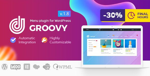 Groovy Mega Menu v2.6.5 – 超级大型WordPress插件下载
