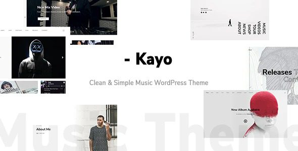 Kayo – Clean and Simple Music WordPress Theme v1.4.0 | 简约音乐艺术唱片行业WordPress主题下载