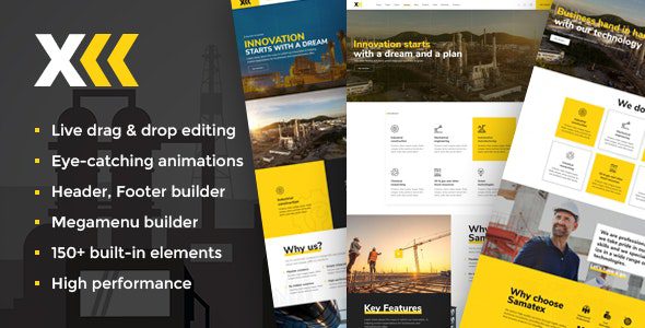 Samatex v4.9 – WordPress Woocommerce工业主题下载