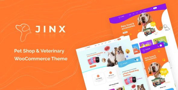 Jinx – Pet Shop & Veterinary WooCommerce Theme v1.0.9 | 宠物主题下载