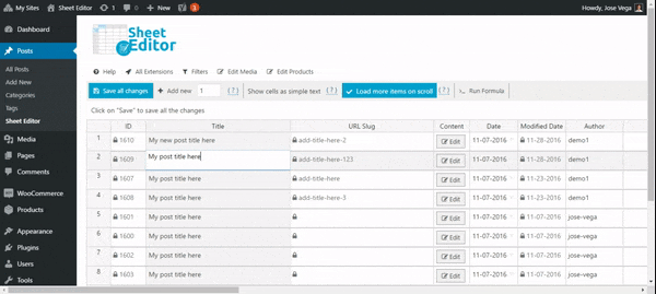 WP Sheet Editor Comments Pro v1.1.41 下载