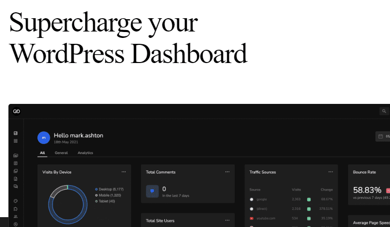 UiPress Pro v3.4.02 | WordPress 仪表盘后台界面优化美化管理扩展下载
