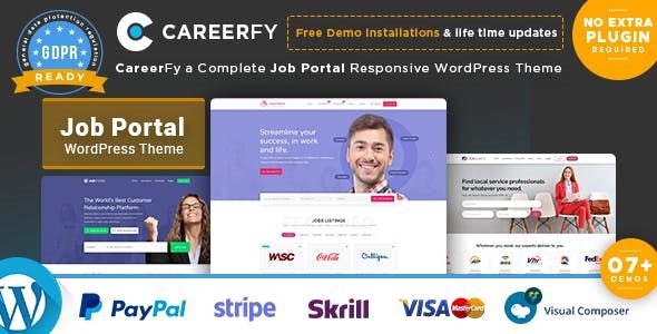 Careerfy v10.4.6 – Job Board 求职板招聘WordPress主题下载