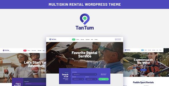TanTum v1.1.14 汽车、滑板车、船和自行车租赁服务 WordPress 主题下载
