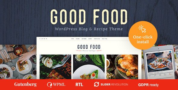 Good Food v.1.3.5 – 食谱杂志和美食博客主题下载