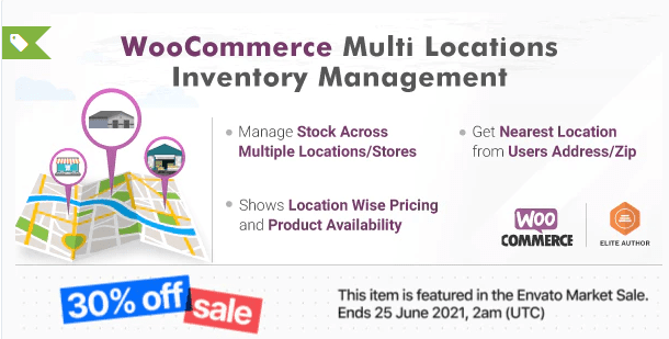 WooCommerce Multi Locations Inventory Management v4.2.9 多地库存管理插件下载