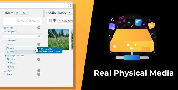 WordPress Real Physical Media GPL v1.6.7 媒体库文件管理/图片路径SEO优化插件下载