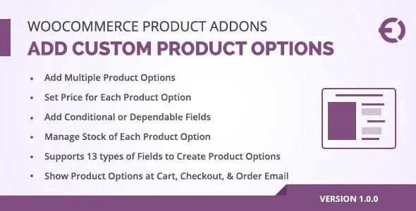 Woocommerce Custom Product Addons v.5.4.7 自定义产品详情页插件下载