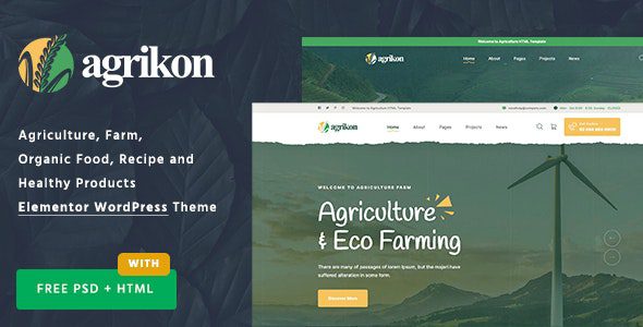 Agrikon v.1.3.2 – 有机食品和农业WooCommerce主题下载