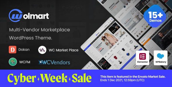 Wolmart v1.10.4 | 多供应商市场WooCommerce主题下载