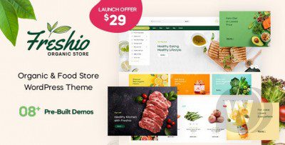 Freshio v3.0.4 – 有机食品和杂货店WordPress主题下载