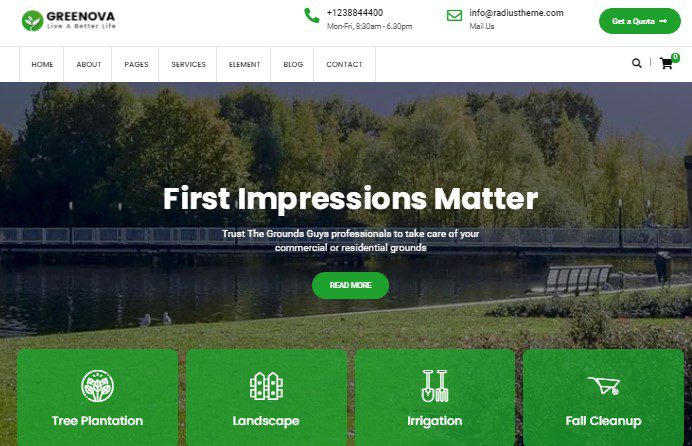 Greenova v.2.3.5 – 园艺与景观设计 WordPress 主题下载