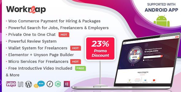 Workreap v3.5.1 – 求职招聘WordPress主题免费下载