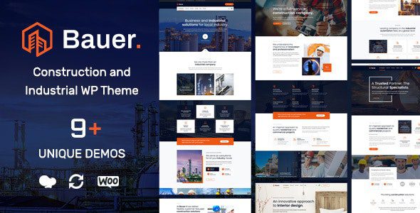 Bauer v1.33 – 建筑和工业WordPress主题下载