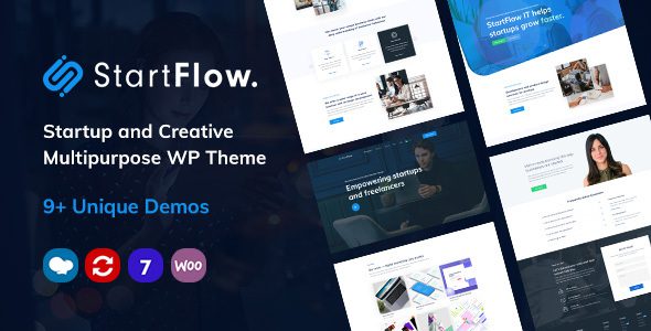 Start Flow v1.19 – 启动和创意多用途 WordPress 主题下载