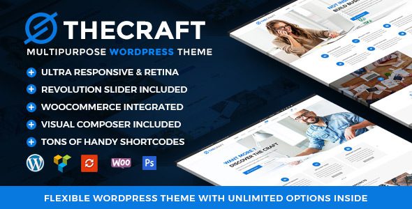 TheCraft v.1.35 响应式多用途 WordPress 主题下载