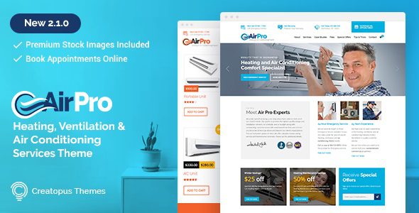 AirPro v2.6.12 | WordPress空调维修等商业主题下载