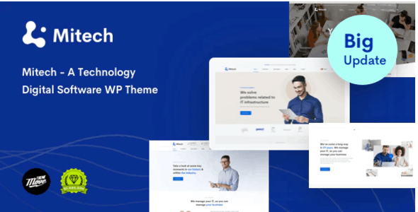 Mitech v2.9.0 | WordPress 数据IT软件主题下载