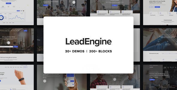 LeadEngine v5.7 – 带有页面构建器的多功能 WordPress 主题下载
