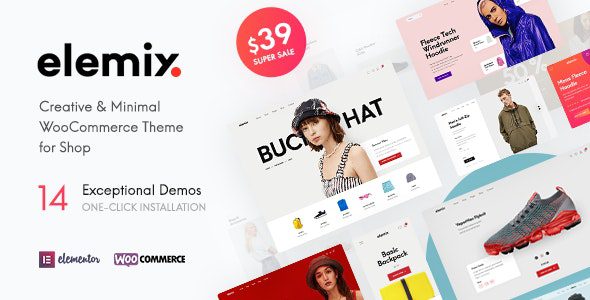 Elemix v1.2.4 – 现代与创意元素 WooCommerce 主题下载