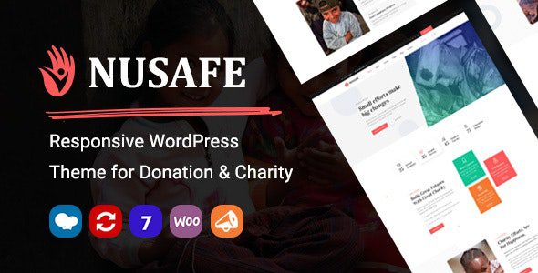 Nusafe v.1.14 – 响应式捐赠和慈善 WordPress 主题下载