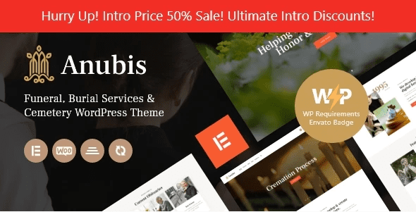 Anubis GPL v1.27.0 – 殡葬服务 WordPress 主题下载