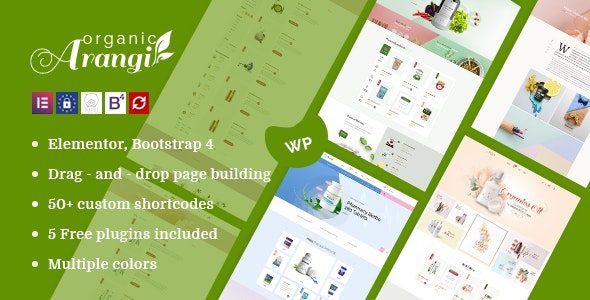 Arangi v1.4.1 – 有机 WooCommerce 主题破解版下载
