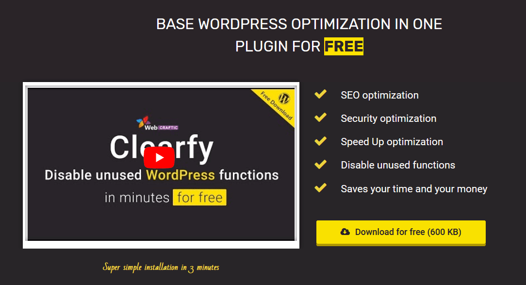 Webcraftic Clearfy v2.4.1 Business Pack 1.4.6 网站优化插件下载