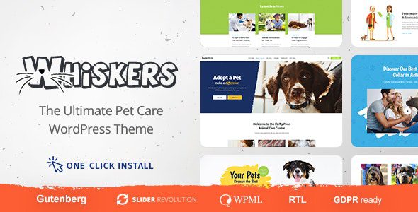 Whiskers v.1.3.0 – 宠物商店兽医诊所动物收养主题下载