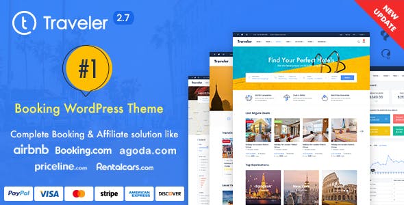 Traveler v3.2.9 – 旅行预订WordPress主题模板下载