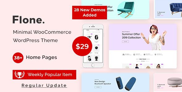 Flone v.3.4.2 – 最小的WooCommerce WordPress主题下载