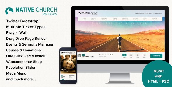 NativeChurch v4.7.3 – 多用途 WordPress 主题下载