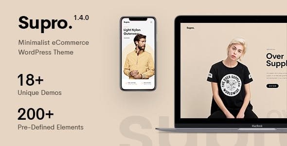 Supro v2.0.6 – 极简主义 AJAX WooCommerce WordPress 主题下载