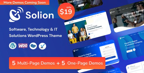 Solion Theme GPL v2.4 – 技术与 IT 解决方案 WordPress 网站下载