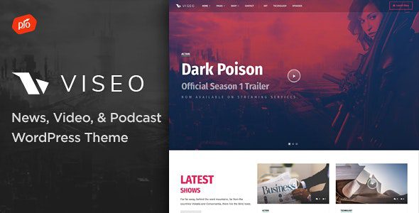 Viseo Theme GPL v4.4 – 新闻、视频和播客主题下载