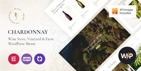 Chardonnay GPL v1.19 – 葡萄酒商店和葡萄园WordPress主题下载