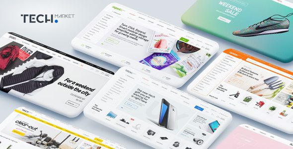 Techmarket v.1.5.3 – 多演示电商Woo主题下载