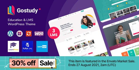 Gostudy v2.5.5 – 教育网课培训WordPress主题下载