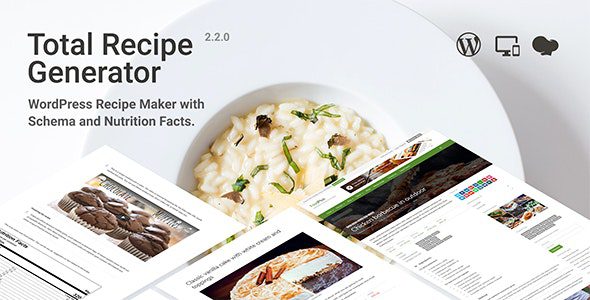 Total Recipe Generator v3.3.0 – 具有架构和营养成分的 WordPress Recipe Maker（Elementor 插件）下载