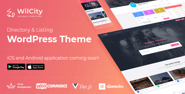 Wilcity GPL v.1.4.30 + APP 破解版下载 – 目录列表商家聚合WordPress 主题