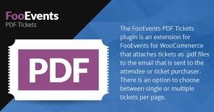 FooEvents PDF Tickets v2.0.15 PDF门票插件下载