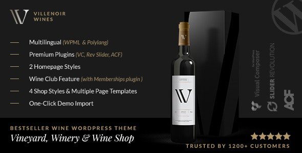 Villenoir GPL v6.0.2 – 葡萄园、酿酒厂和葡萄酒商店 下载
