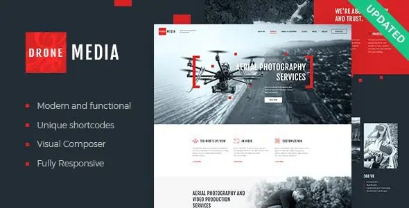 Drone Media GPL v.2.2.0 航拍摄像WordPress主题下载