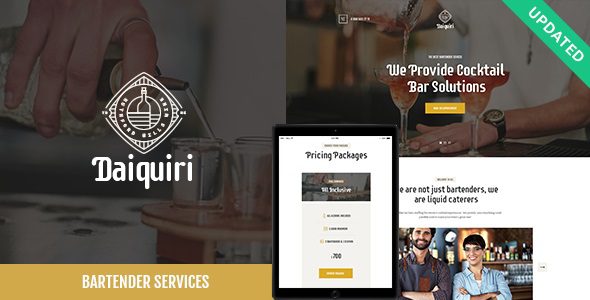 Daiquiri GPL v1.2.0 – 调酒师服务和餐饮 WordPress 主题下载