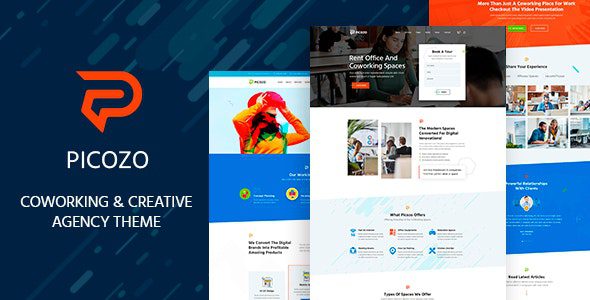 Picozo GPL v1.7 – 联合办公和办公空间 WordPress 主题下载