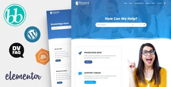 Tessera GPL v2.6 – 知识库和支持论坛 WordPress 主题下载