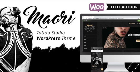Maori GPL v.1.5.0 – 纹身工作室 WordPress 主题下载