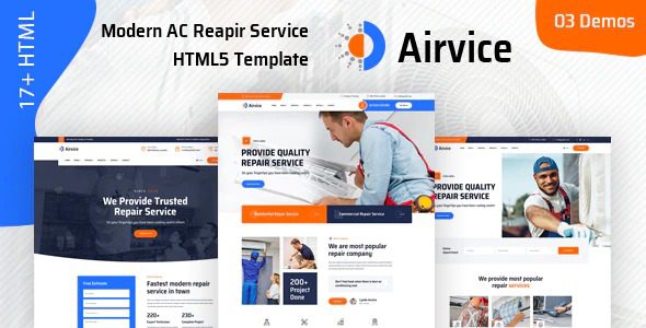 Airvice v1.1.6 AC 维修服务WordPress 主题下载