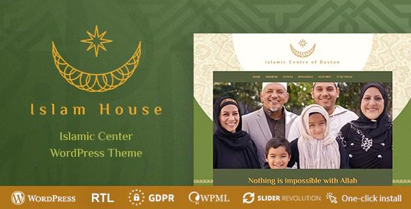 Islam House 1.1.1 – 清真寺和宗教 WordPress 主题下载