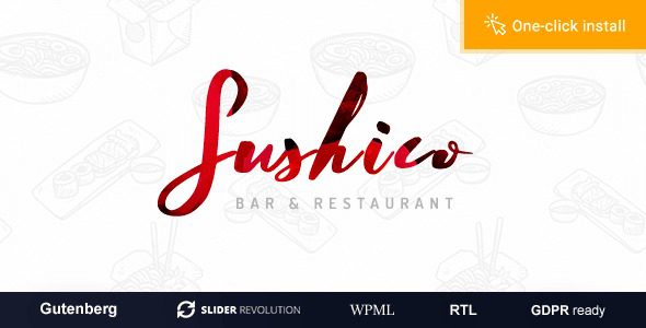 Sushico v1.1.3 – 寿司和亚洲美食餐厅主题下载